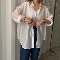 sheer over shirt (2color)