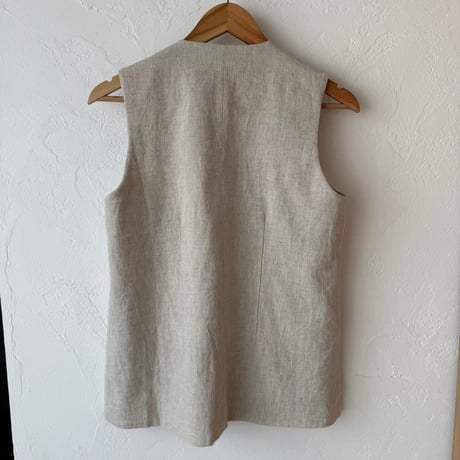 linen long vest