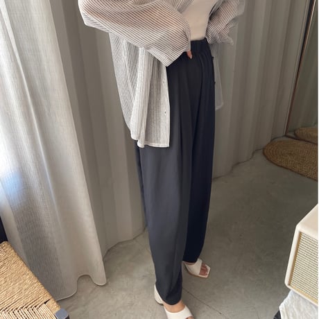 stretch chiffon volume pants (2color)