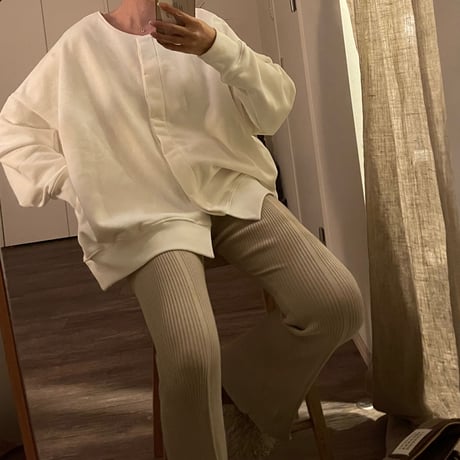 [original] 2way sweat cardigan (3color)