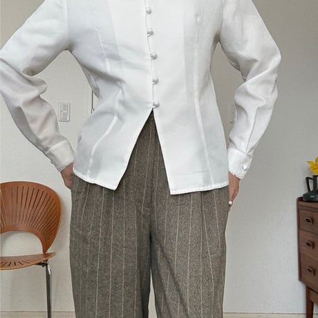 [KRIZIA] 90’stripe wool pants