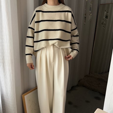 wool border knit（3color）