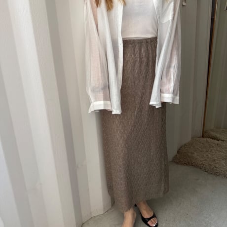 [Japan made] lace long skirt