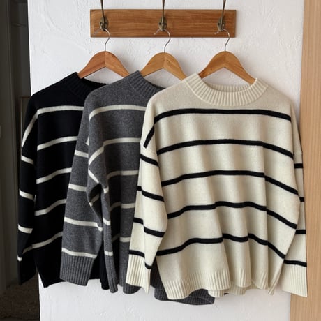 wool border knit（3color）
