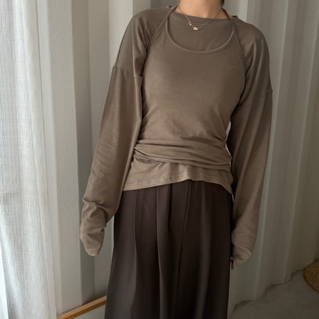 rib folder neck tops