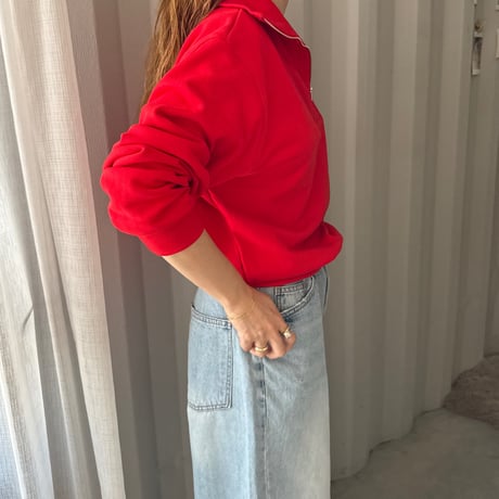 half zip sweat tops (3color)