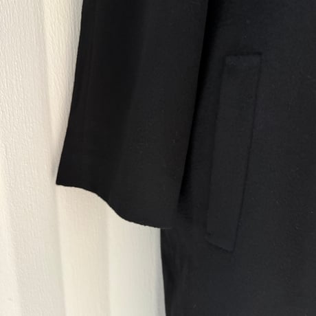 cashmere fly front coat