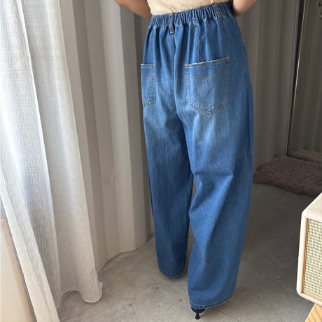 curve denim  pants (2color)