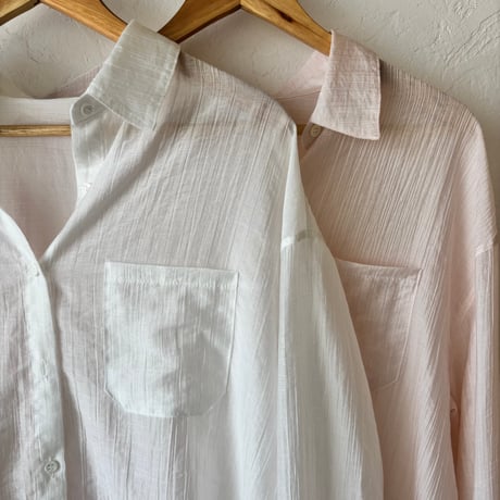 sheer over shirt (2color)