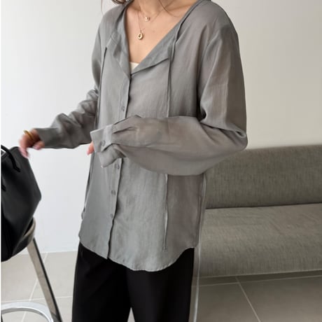 flat blouse (2color)