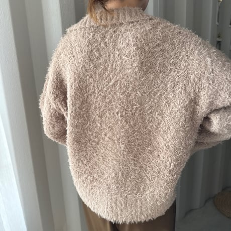 fancy yarn Knit cardigan（2color）