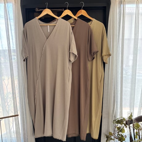 fringe linen one-piece (3color)