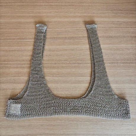 metal knit bustier