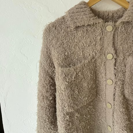 fancy yarn Knit cardigan（2color）
