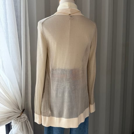 [HERMES] sheer knit cardigan