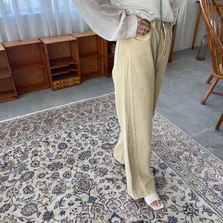 color denim pants (2color)