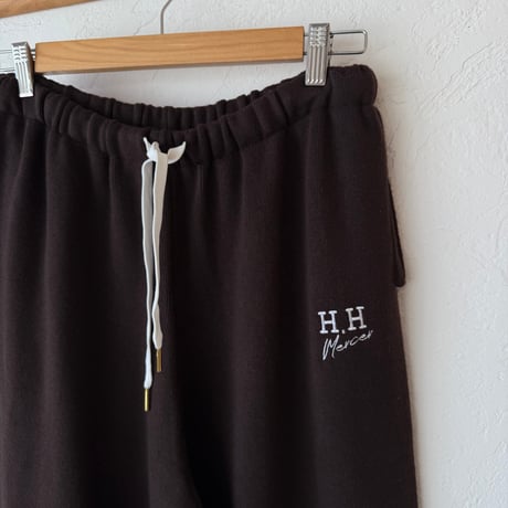 knit logo pants