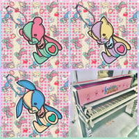 さなゑちゃんデザインストリートピアノ♡アクリルキーホルダー