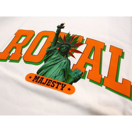 ROYAL MAJESTY -【LIBERTY OF SMOKING T-SHIRTS - WHITE】