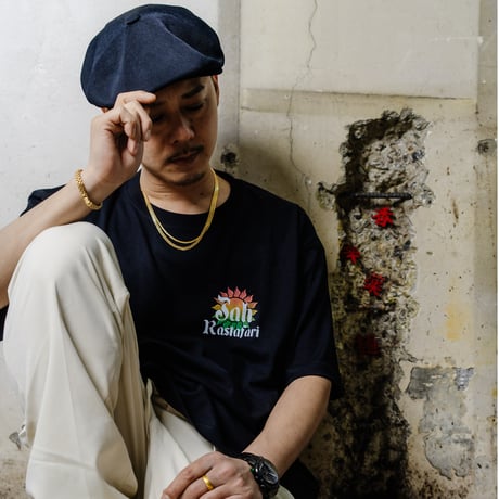 ROYAL MAJESTY -【SELASSIE I with SUN T-SHIRTS -BLACK】
