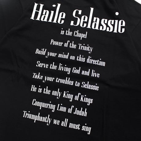 ROYAL MAJESTY -【HAILE SELASSIE IS THE CHAPEL T-SHIRTS - BLACK】