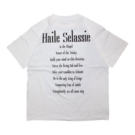ROYAL MAJESTY -【HAILE SELASSIE IS THE CHAPEL T-SHIRTS - WHITE】