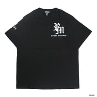 ROYAL MAJESTY -【OLD ENGLISH CROSS ON SLEEVE T-SHIRTS -  BLACK】