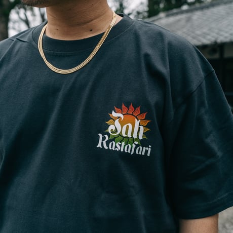 ROYAL MAJESTY -【SELASSIE I with SUN T-SHIRTS -CHARCOAL BLACK】
