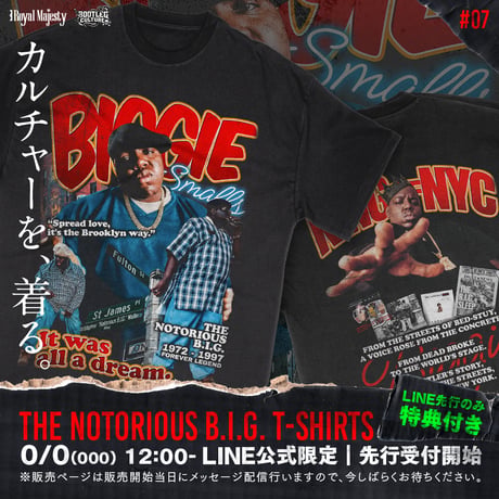 ROYAL MAJESTY -【NOTORIOUS B.I.G KING OF NYC RAP T-SHIRTS】