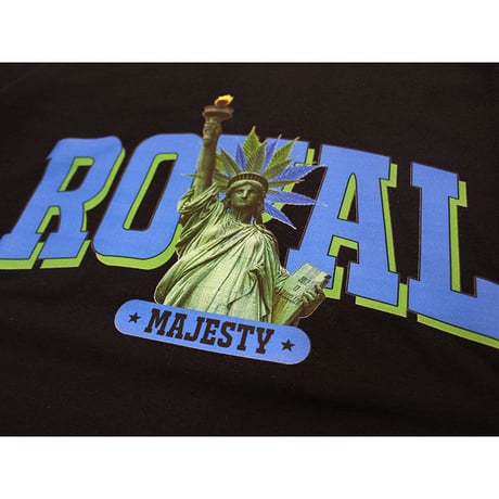 ROYAL MAJESTY -【LIBERTY OF SMOKING T-SHIRTS - BLACK】