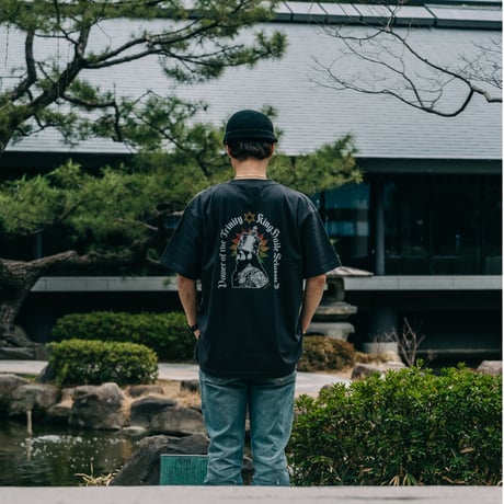 ROYAL MAJESTY -【SELASSIE I with SUN T-SHIRTS -CHARCOAL BLACK】
