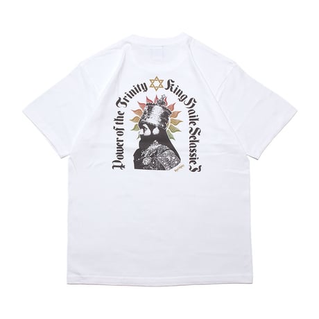 ROYAL MAJESTY -【SELASSIE I with SUN T-SHIRTS -WHITE】