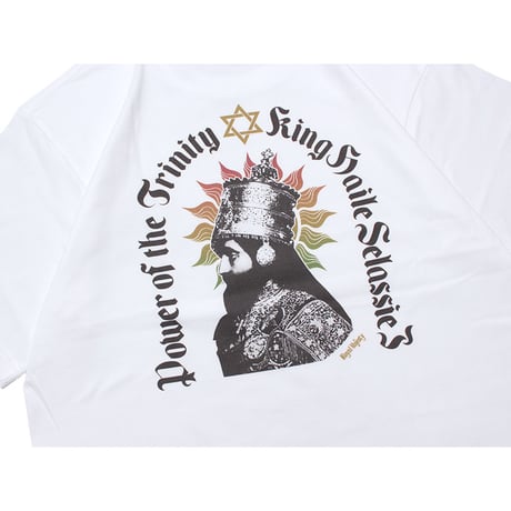 ROYAL MAJESTY -【SELASSIE I with SUN T-SHIRTS -WHITE】