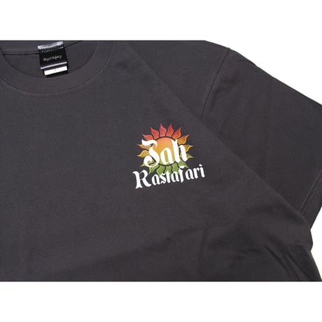 ROYAL MAJESTY -【SELASSIE I with SUN T-SHIRTS -CHARCOAL BLACK】