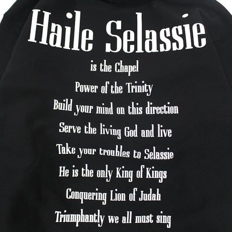 ROYAL MAJESTY -【HAILE SELASSIE IS THE CHAPEL HOODIE - BLACK】