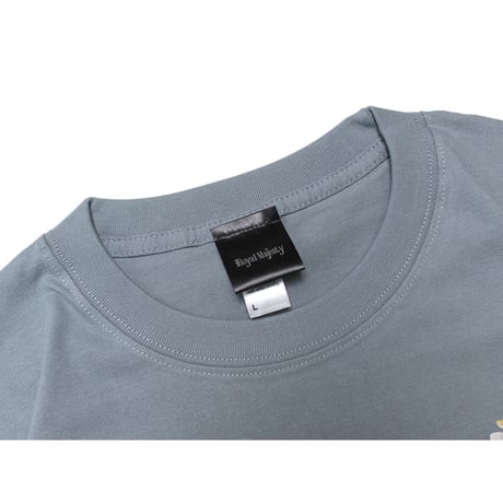 ROYAL MAJESTY -【HEARTFUL FLOWER T-SHIRTS -CEMENT BLUE】