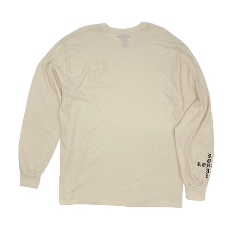 ROYAL MAJESTY -【CROSS ON SLEEVE RIB  / LONG SLEEVE T SHIRTS - SAND】