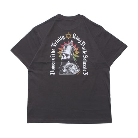 ROYAL MAJESTY -【SELASSIE I with SUN T-SHIRTS -CHARCOAL BLACK】