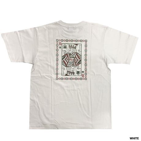 ROYAL MAJESTY -【SMOKE KING TRUMP T SHIRTS-WHITE】