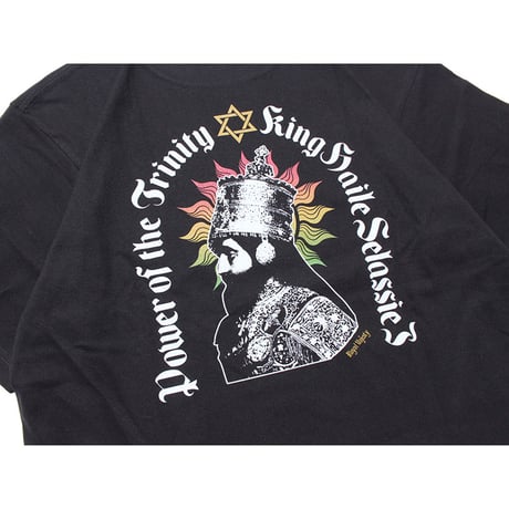 ROYAL MAJESTY -【SELASSIE I with SUN T-SHIRTS -BLACK】