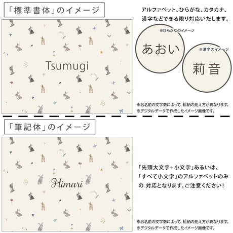 うさぎといっしょ 出産祝いの名前入り5点ギフトセット｜名前入りブランケットとスタイ、ミニハンカチ、おむつバッグ、がらがらのギフトセット