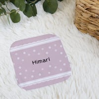 名入れハンカチ 名前刺繍 卒園 入園 記念品 名前入りミニハンカチ ミシェル