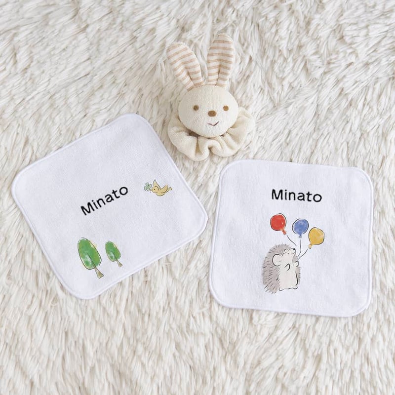 出産祝いのギフトセット 身長計付き名入れブランケットと名入れミニ