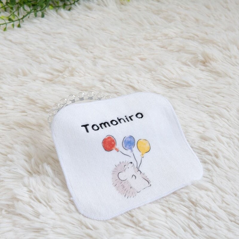 名入れ刺繍 キッズハンカチ 保育園 卒園記念 名前入りミニハンカチ