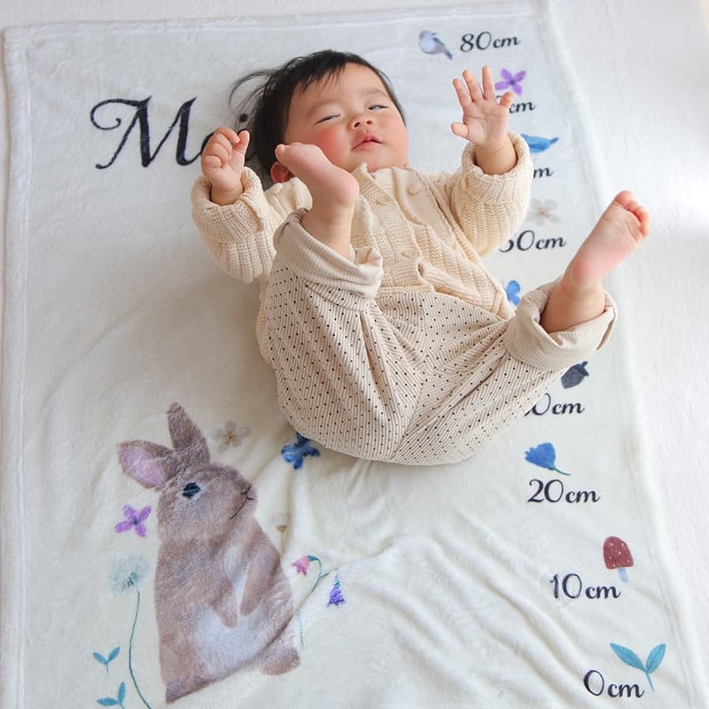 女の子 出産祝いのギフトセット 身長計付き 名前入りブランケットと名 女の子 出産祝いのギフトセット 身長計付き 名前入りブランケットと名