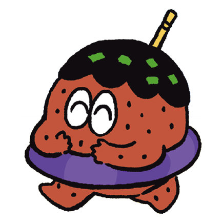 たこ焼きくん浮き輪ステッカー Tako-Yaki Kun Float Sticker | Mo