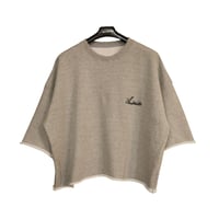 cutoff embroidery logo sweat