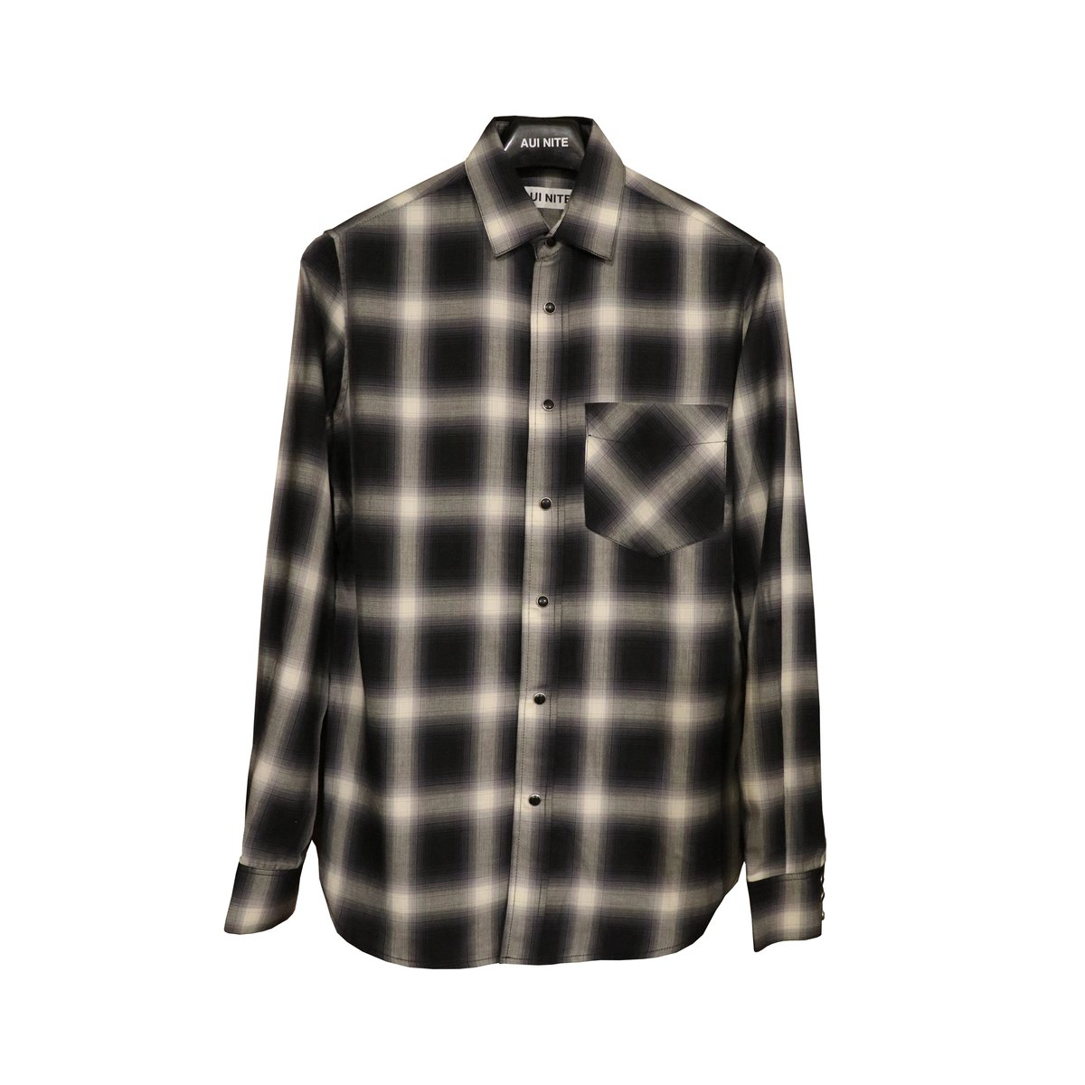 ombre check shirt black | CheeekyKids CONCEPT S...