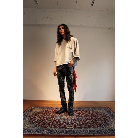 cutoff embroidery logo sweat