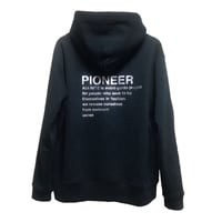 pioneer  project silver print hoodie